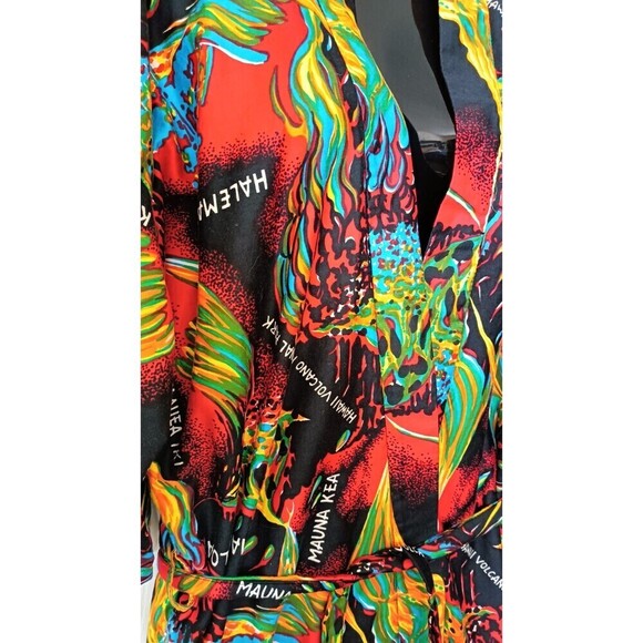 Unbranded Hawaii Volcano National Park Kimono Top Robe Size M/L Halemaumau - Picture 7 of 7